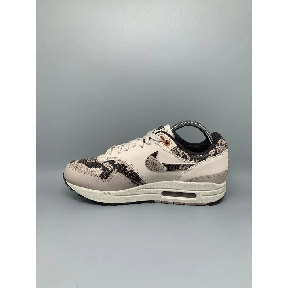 Nike Air Max 1 87 Snakeskin Phantom Sail Running Shoes HF5338-100 Women's Sz 9.5